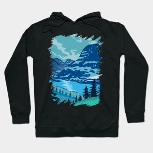 Glacier National Park and Kintla Lake Hoodie